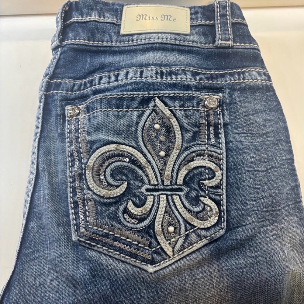 Miss Me Dark Blue Denim Jeans